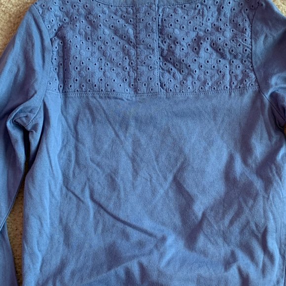 GIRLS - sz 4 TOUGHSKIN 2pc outfit set mix & match pleated skirt with shirt, blue - Picture 5 of 8